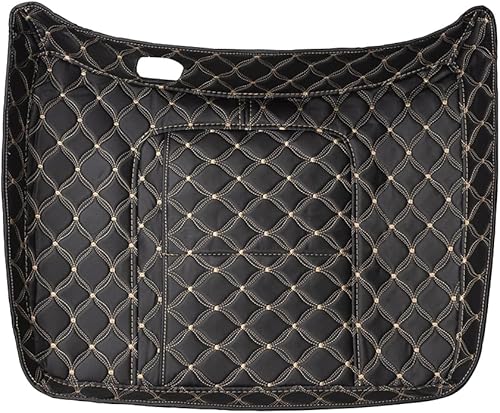 Miniatura 5 de US Stock Moto Onfire King Tour Pack Liner Fit para Advanblack King Tour Pack solo (costuras de hilo beige, cuero sintético, 1 juego)