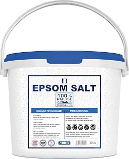 Epsom Salt 10KG Bucket Food Grade Magnesium Sulphate Bath Salts Epsom Salts Mined from Natural Deposits in Germany