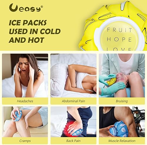 Miniatura 2 de Bolsas de hielo para lesiones, bolsa de hielo reutilizable, ideal para muelas del juicio, lactancia materna, ojos cansados, lesiones de niños,