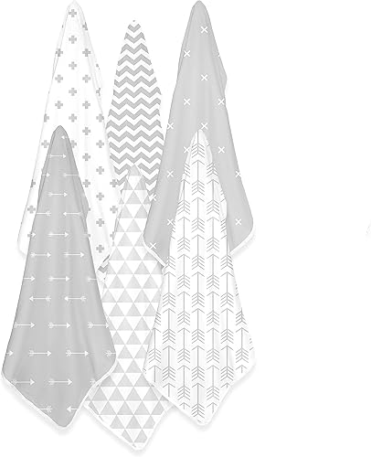 Miniatura 9 de Mantas de muselina  Mantas de muselina de algodón puro suave  Paquete de 4 mantas transpirables  Manta unisex para bebé  Mantas de muselina