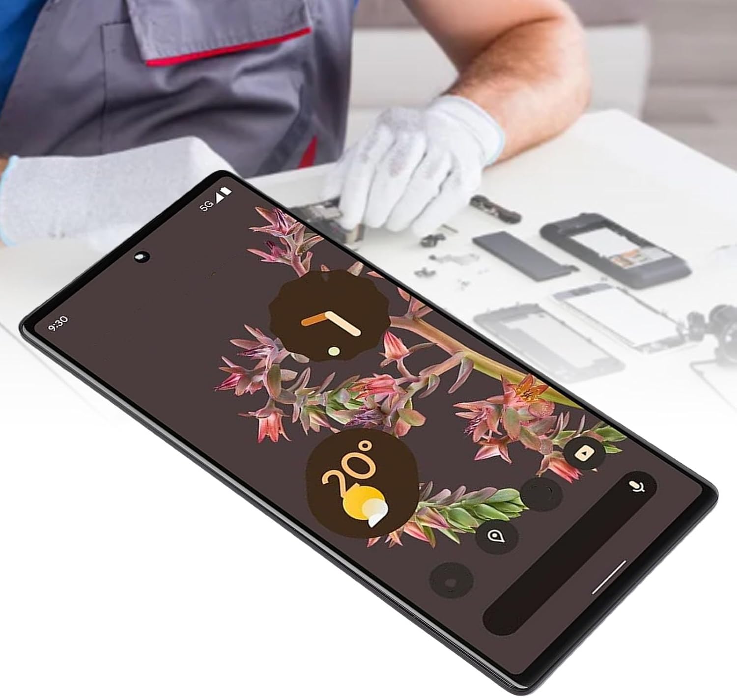 LCD Display 3D Touch Digitizer Assembly, 6.4 inch Screen Replacement for 6 GB7N6 G9S9B GR1YH 5G Mobile Phone, with High Brightness Multi Touch