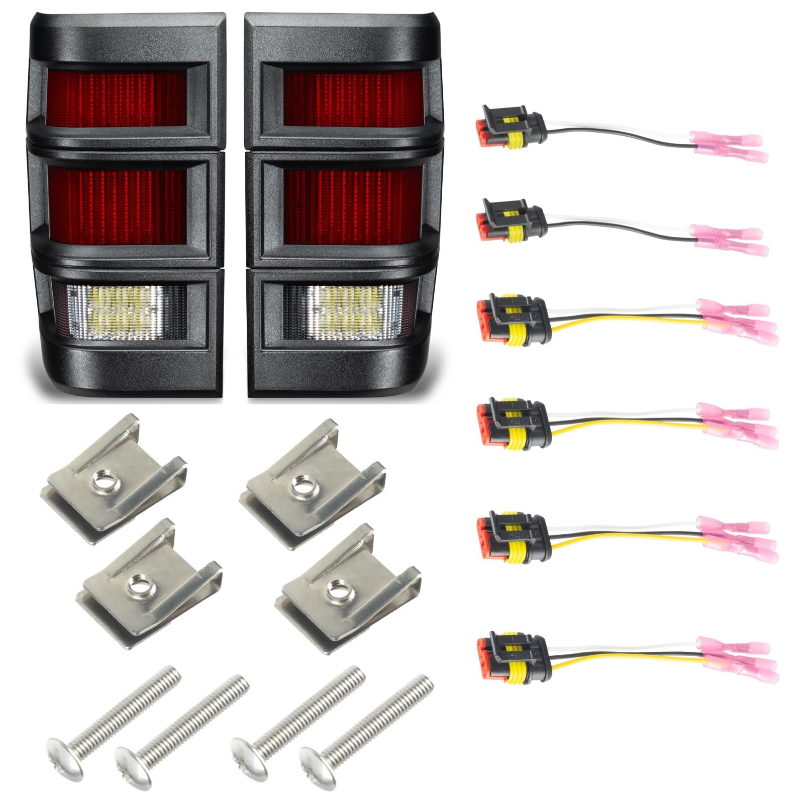 ORACLE Lighting 5909-003 Pair of Standard Red LED Tail Lights fits 1986 1992 Comanche MJ Models - Updated Appearance, Provides Better Visibility,