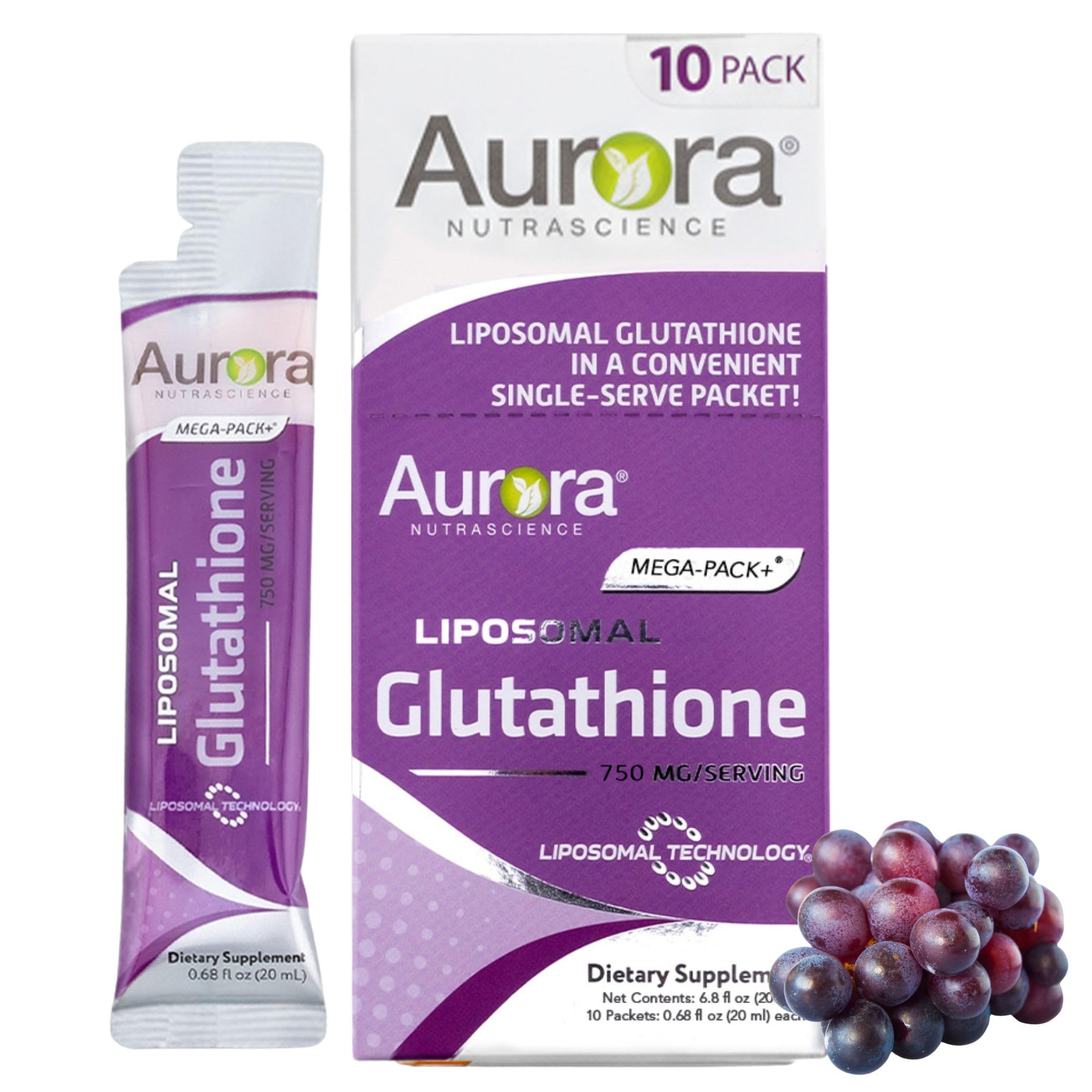 Aurora Nutrascience Micro-Pack Liposomal Glutathione, 10 Packets — Amazon image 9