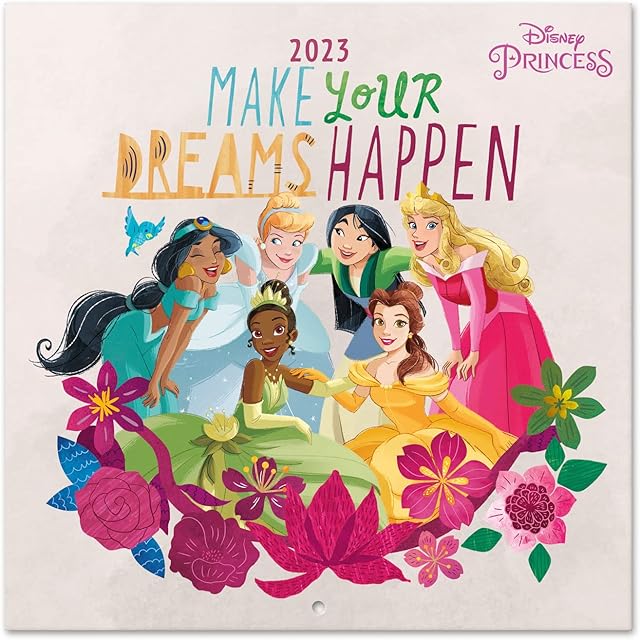 Official Disney Princess Wall Calendar 2023 12" x 12" FSC®| 12 Month Planner | Square Wall Calendar 2023 | Family Planner Calendar 2023 | Disney Calendar 2023 | Disney Gifts | Free Disney Poster