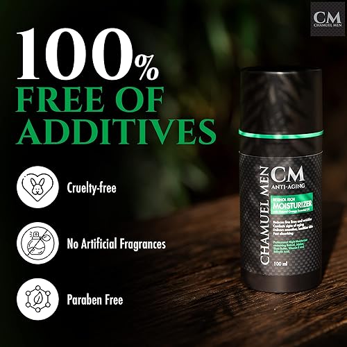 Miniatura 3 de Crema facial diaria para hombres con 2.5% de retinol hidratante antienvejecimiento para líneas finas, manchas oscuras y arrugas, loción nocturna