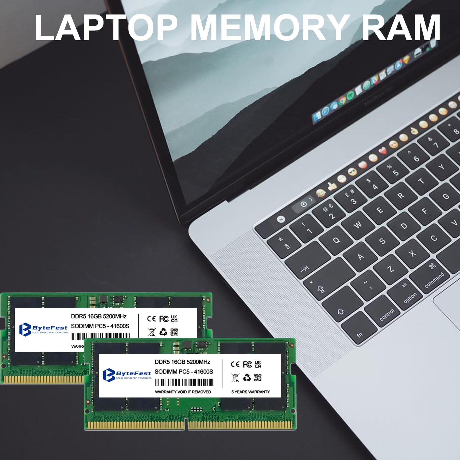 DDR5 RAM 32 GB (2 x 16 GB) 5200 MHz SODIMM PC5-41600 CL42 1,1 V 262-pinowa pamięć RAM do laptopa