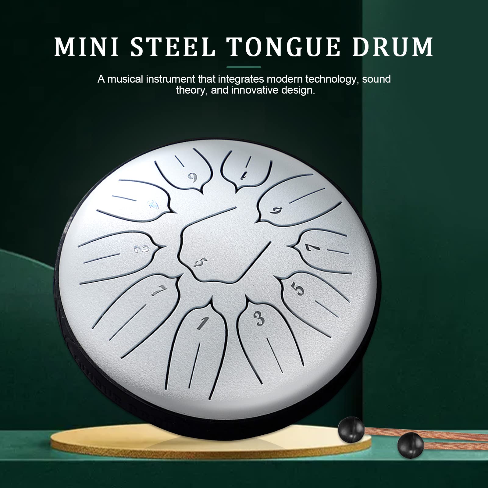 Amazon.co.jp: パンダドラムスチールタング、初心者向け6インチ楽器