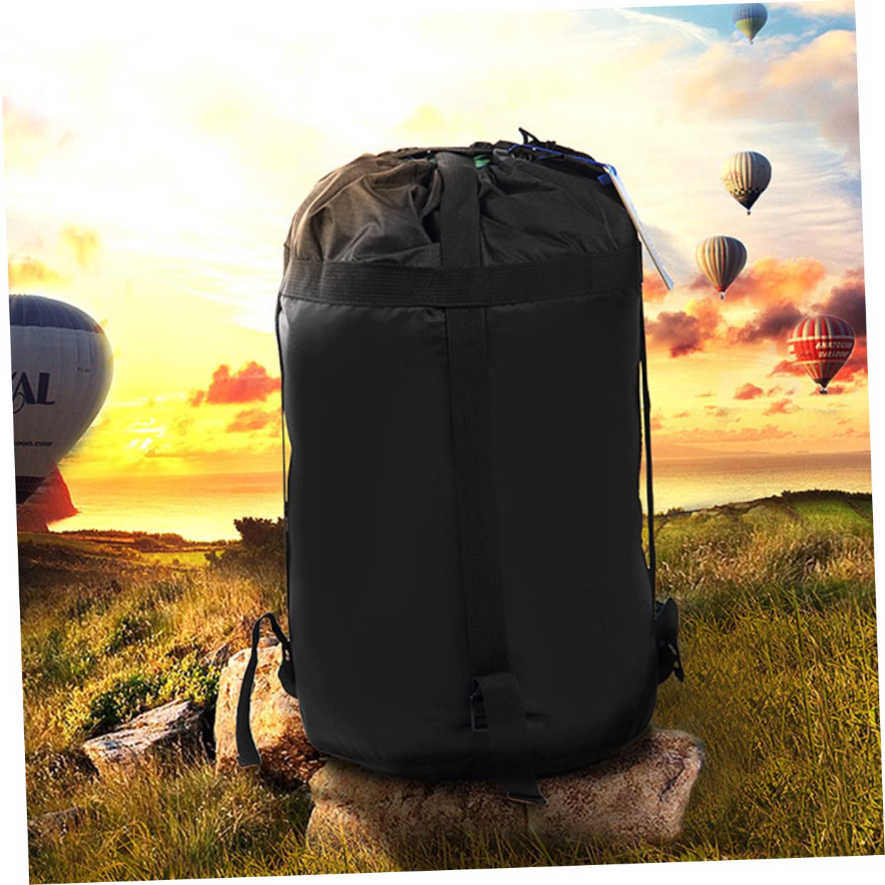 INOOMP 2pezzi Sacca Compressione per Campeggio Trekking Outdoor Sacco Compressione per Escursionismo per Riporre Trapunte e Indumenti