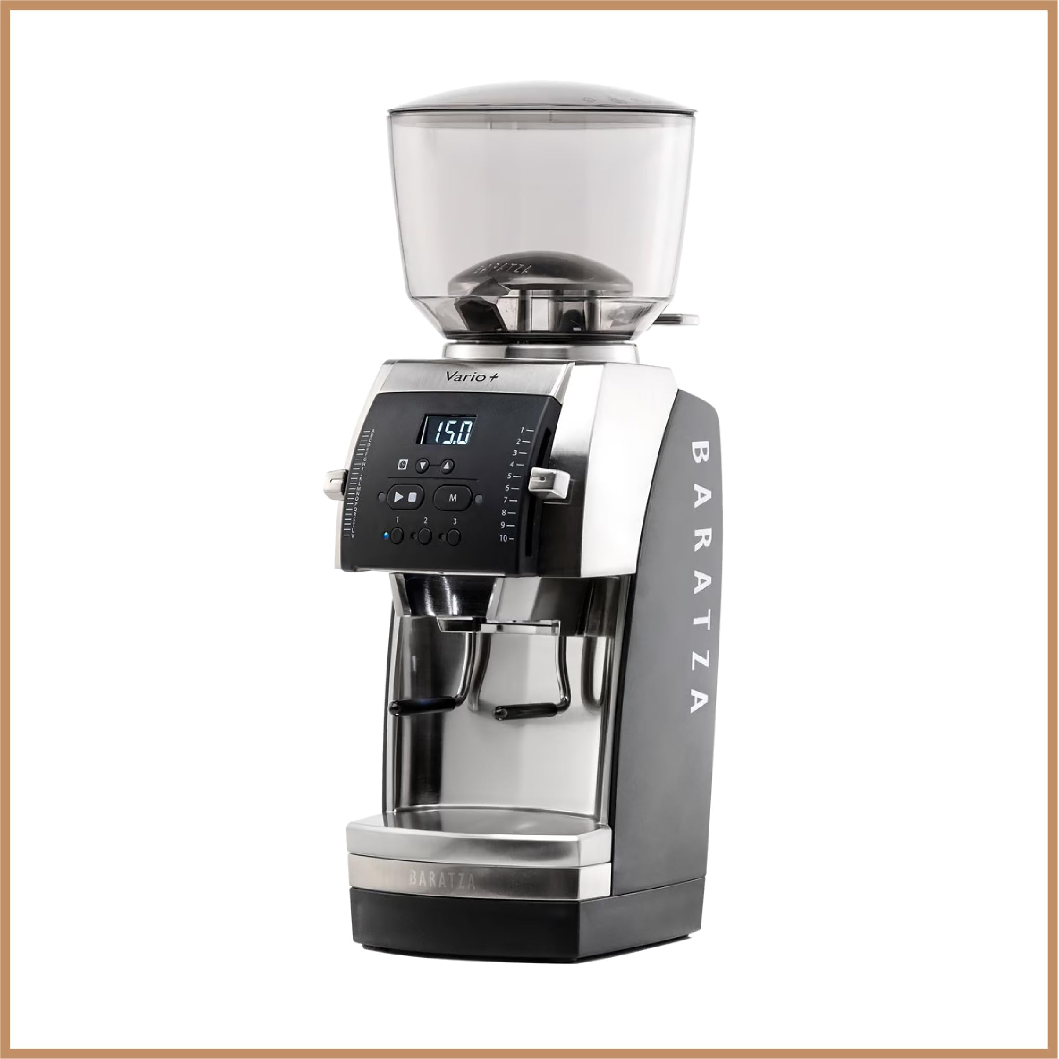 Baratza Vario+ Moulin à Café, Noir | Moulin à café électrique avec Fraises Céramiques Plates de 54mm, 22 Micro Réglages Individuels, Timer, Fonction Mémoire