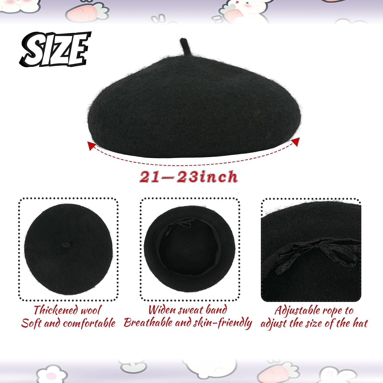 6 Pcs Artist Costume Accessories Set Include Black Beret Hat,Colorful Footprint Apron,Painting Brush Drawing Board
