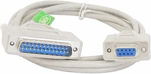 Usb To Rs232 RS232 Serial Cable For CNC/DNC Machines – DB9 Female To DB25 Male, 5m Length, Compatible With Mazak, Heidenhain, Bridgeport & More Rs232 Cable Extension