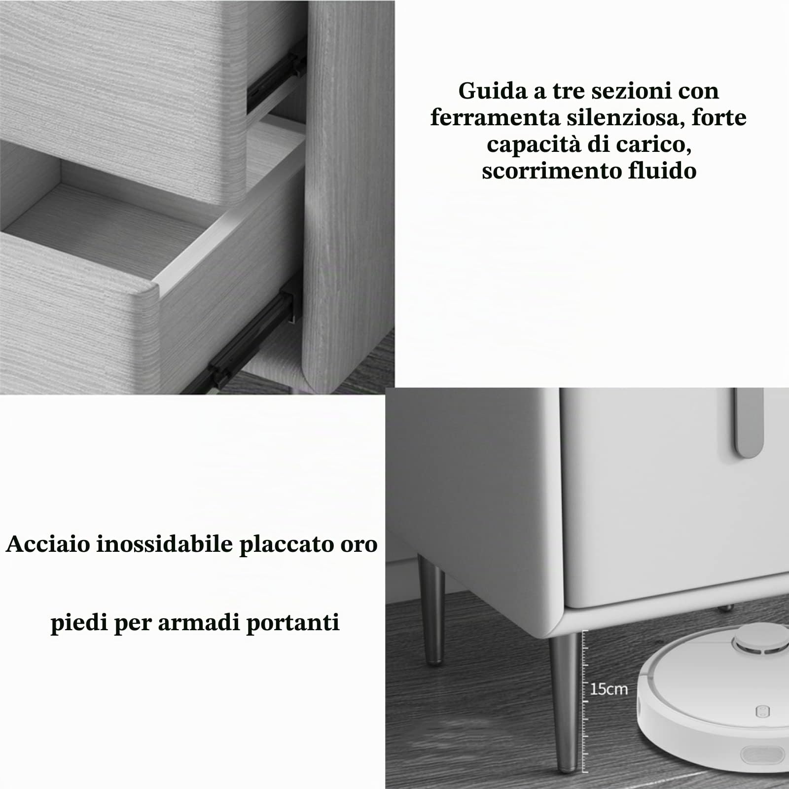 Tavolino, comodino moderno e semplice in legno massello, comodino multifunzionale ultra-sottile di lusso leggero per camera da letto,verde scuro,30 * 35 * 55 cm