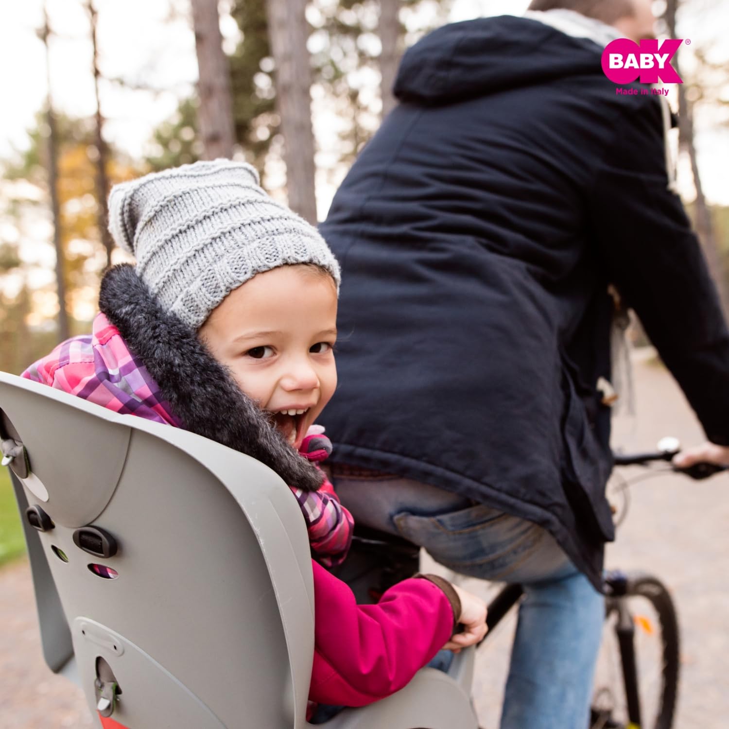OKBABY Baby Shield fotelik dziecięcy z tyłu, szary, srebrny