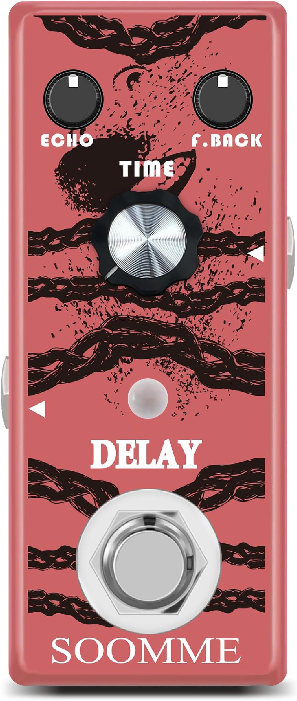 SOOMMEGuitar Delay Pedal Analog Delay Guitar Effect Pedal Switching, Fully Vintage Delay True Bypass Analog Circuit Universal for Guitar True Bypass