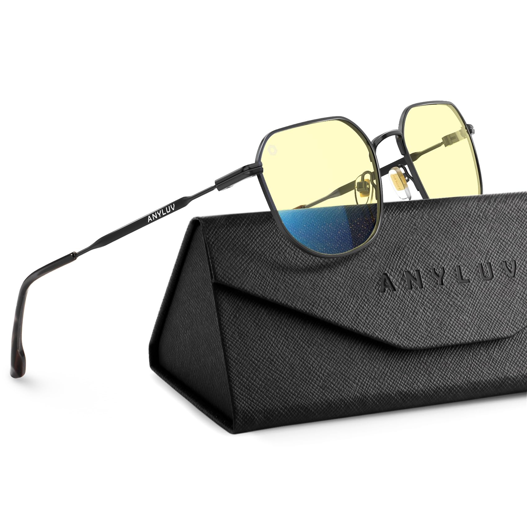 ANYLUV Blue Light Blocking Glasses fo Men, Fashion Lightwight Blue Light Glasses Computer Screen Blocker Eyewear