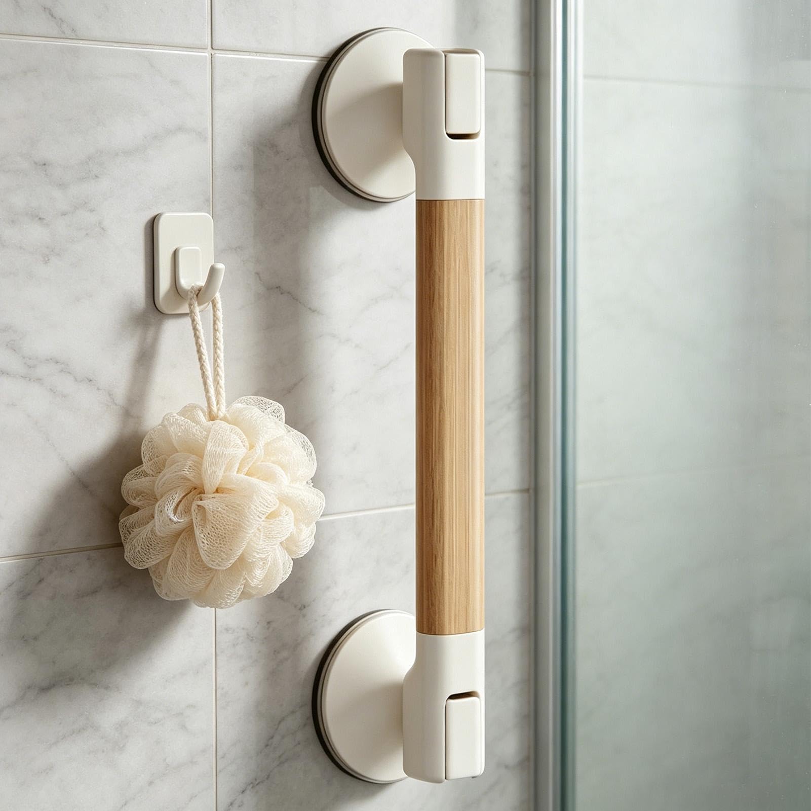 Maniglioni per doccia – Maniglia a ventosa per assistenza al bagno | Nessuna maniglia per doccia | per bagno vasca da bagno WC casa hotel appartamento dormitorio bambini donne incinte ferite