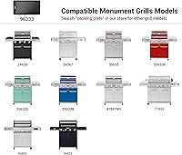 Vista 2 de Monument Grills 9.45" x 17.7" 96333 Placa de cocción reversible de hierro fundido para Monument Denali 405, Denali 425, 35633, 24633, 24367