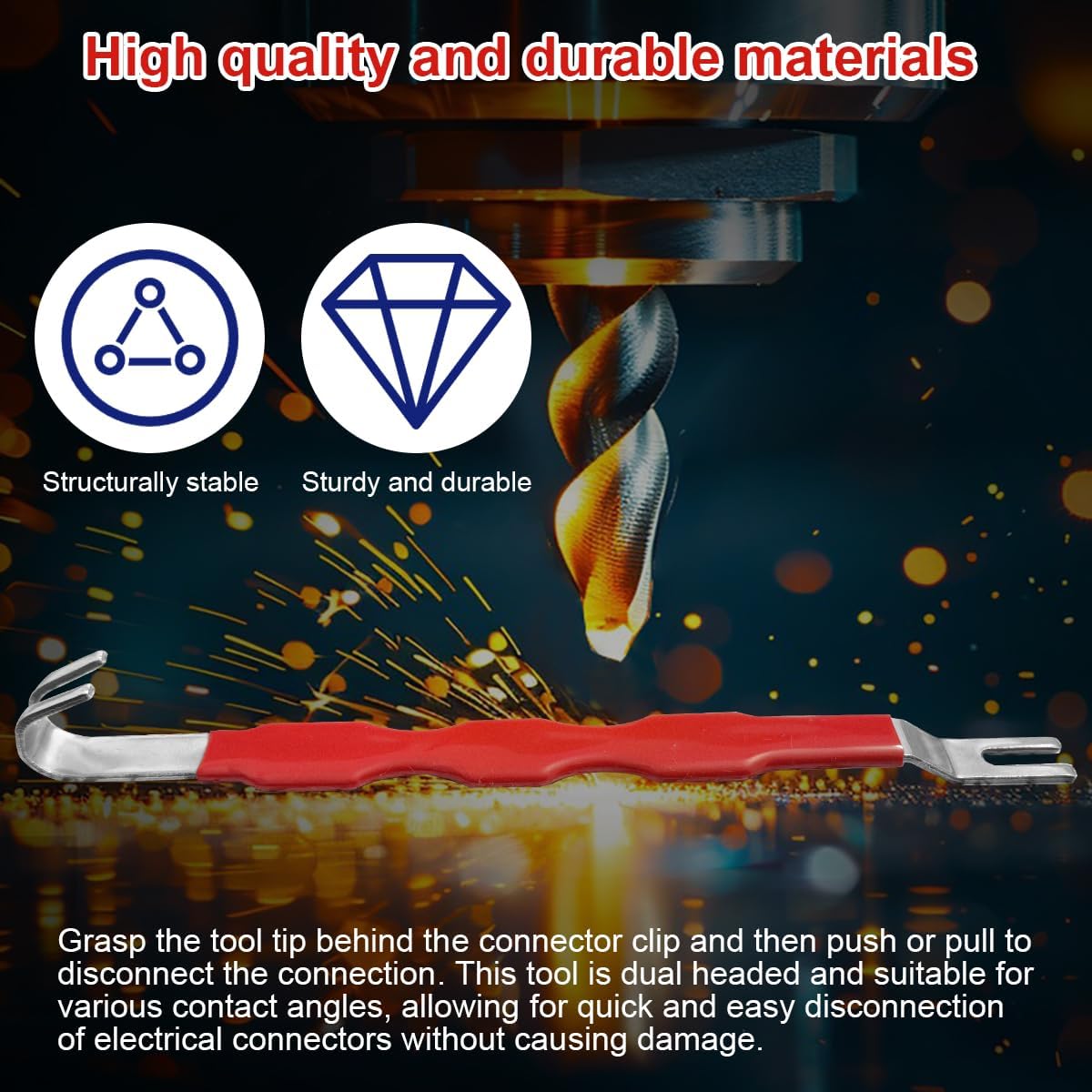 Automotive Electrical Terminal Connector Separator Removal Tool Remover | 2-in-1 Electrical Disconnect Pliers, Plug Connector Disconnect Tool, car clip remover tool, automotive clip removal tool