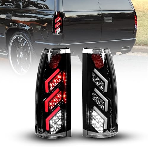 Miniatura 8 de ROXX Conjunto de luces traseras LED completas para Chevy CK 1988-1999 1500 2500 35001992-1999 Chevy SuburbanTahoe, 1988-1999 GMC CK 1500 2500