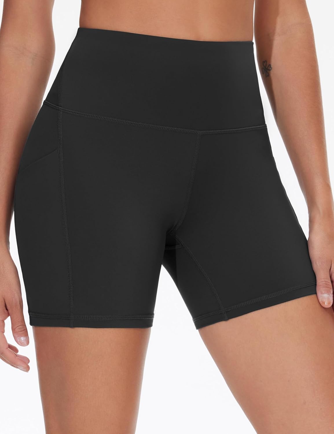 Dragon Fit Women's Athletic Biker Shorts High Waisted Stretch Workout Yoga Running Shorts with Pockets - Image 6