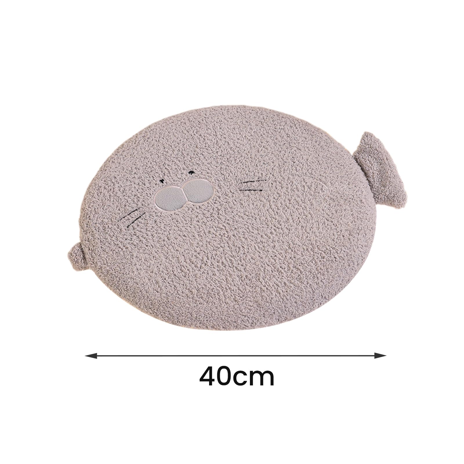 Sarah Duke Cuscino per sedia per bambini, rotondo, in memory foam, per asilo, cameretta dei bambini, decorazione (leone marino)
