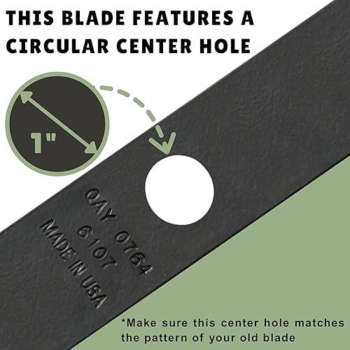 Miniatura 6 de Terre Products, paquete de 5 cuchillas de bordear endurecidas térmicamente, compatibles con Ryobi 613223, Echo 720-237-001, Stihl 4133-713-4101,