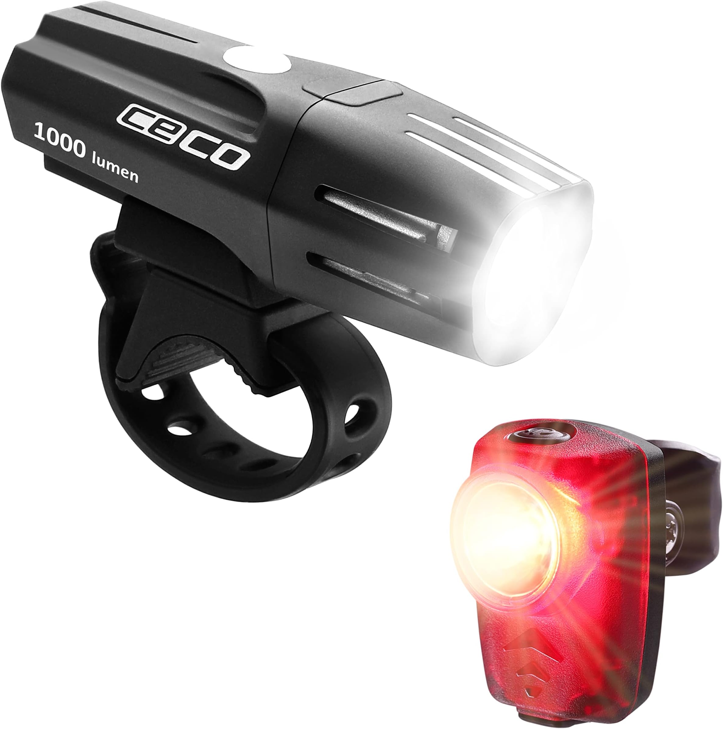F1000 and T100 Bicycle Light Set