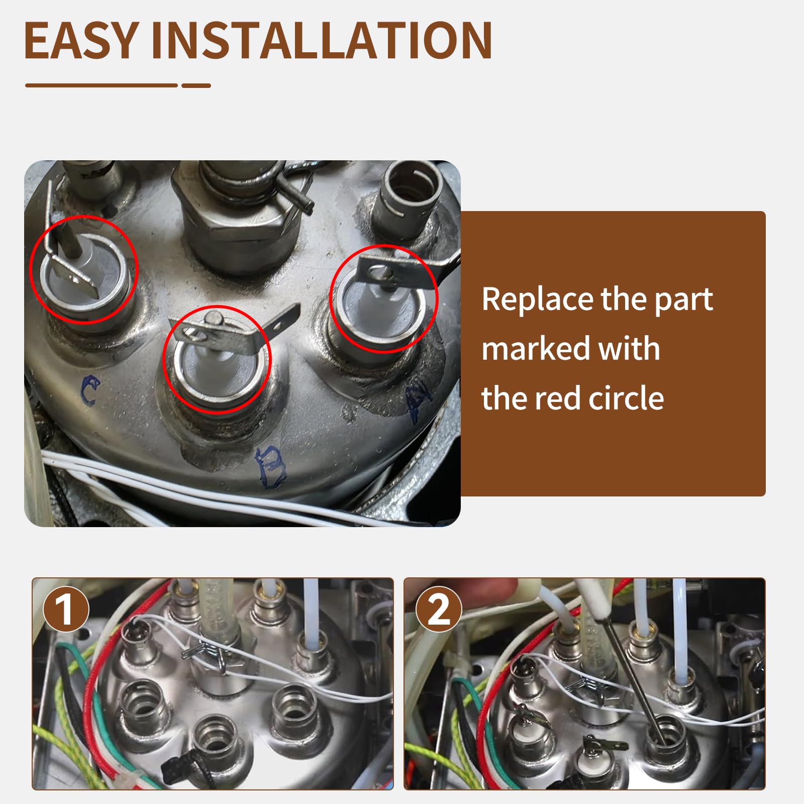 SP0001820 zestaw sond parowych kompatybilny z ekspresami do kawy Breville Sage Dual Boiler Oracle i Oracle Touch, części zamienne do BES900, BES920, BES980, BES990