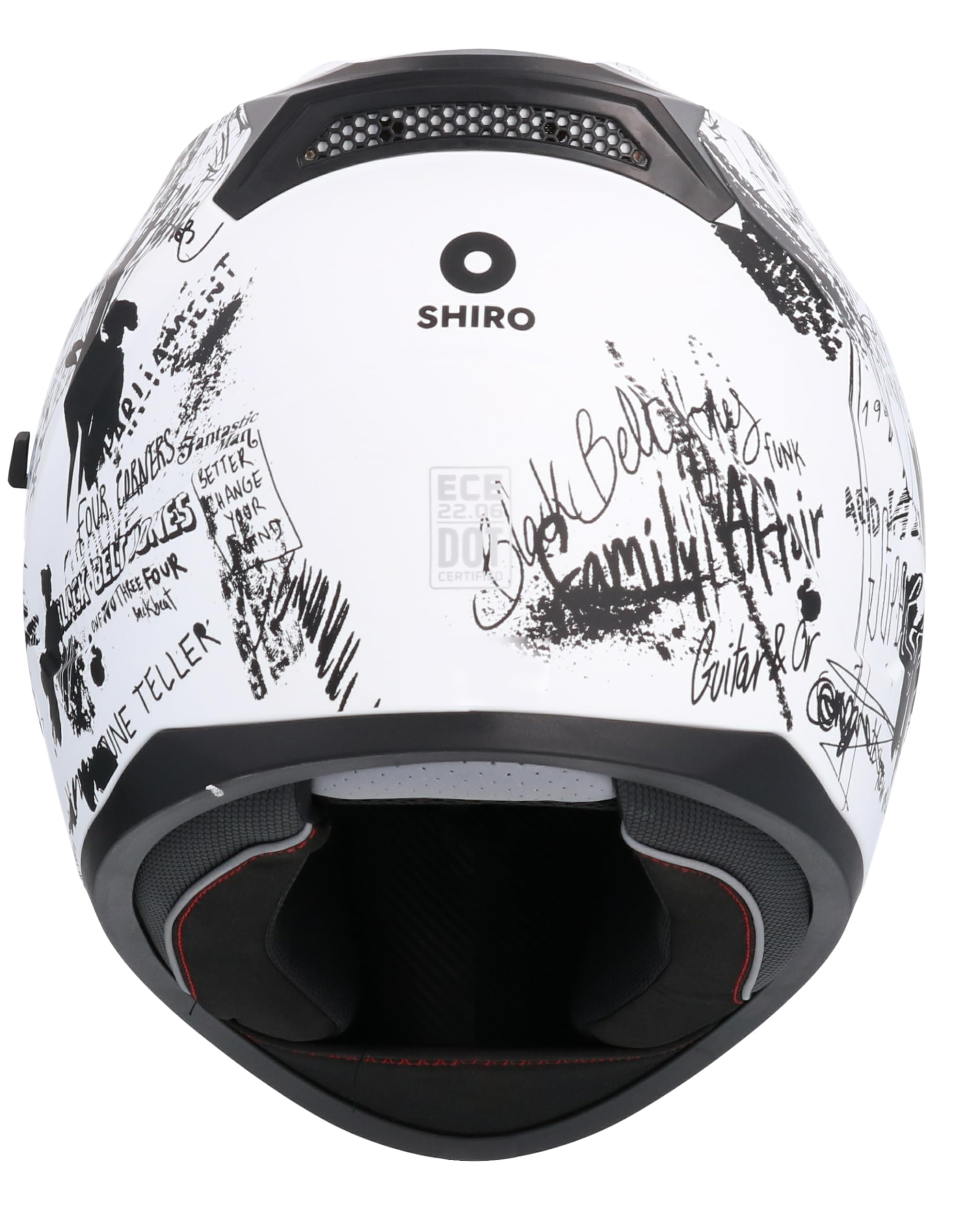 Shiro HEMETS Casco Integral SH-667 FUNCKY Blanco con Gafas Solar (XL)