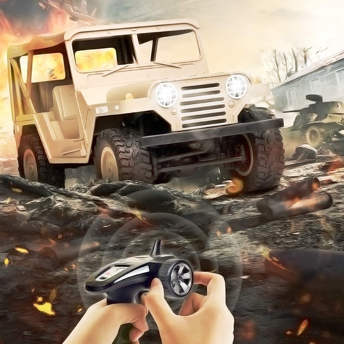 Amazon.com: FMTStore US M151 Jeep RC Off-Road, 1:14 Scale 4WD