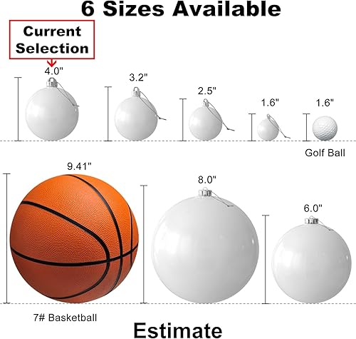 Vista 36 de 18 esferas medianas decorativas navideñas para árbol de Navidad, inastillables, para colgar, color púrpura, 2.5 pulgadas, paquete de 18