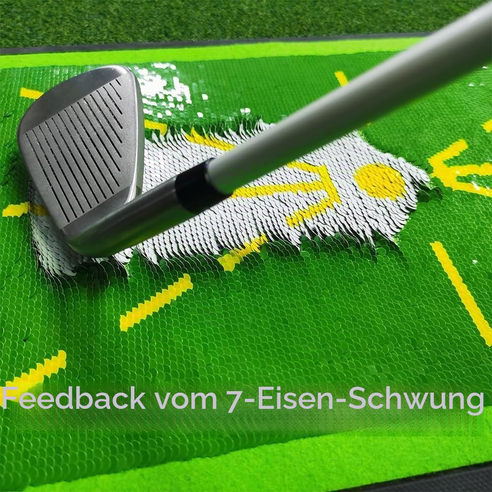 SWINGTEK Golfschwungmatte, robustes Pitchgabelbrett, 30,5 x 43,2 cm, Golf-Trainingsmatte für Schwungwege-Feedback und Indoor-Übung