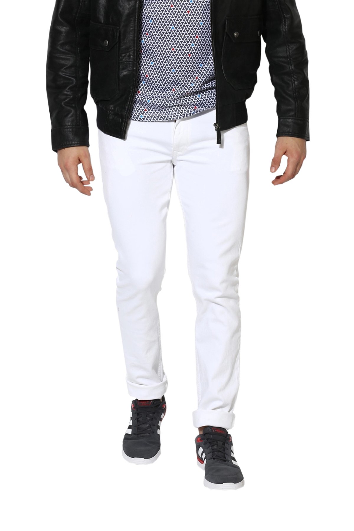 Lawson Men's Copperstone Skinny Fit White Denim Jeans