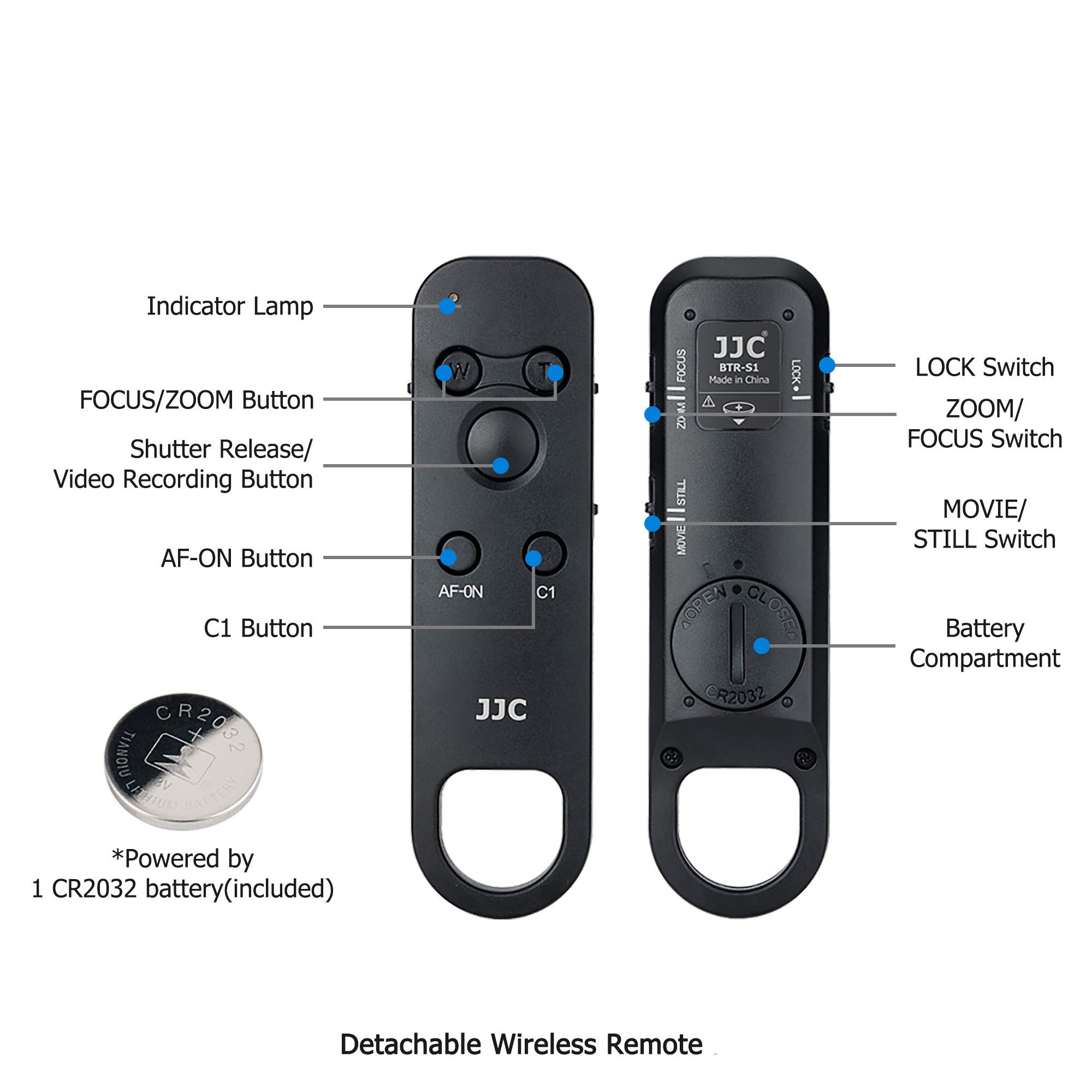 Amazon.com: JJC GP-VPT2BT inalámbrico Bluetooth remoto agarre de