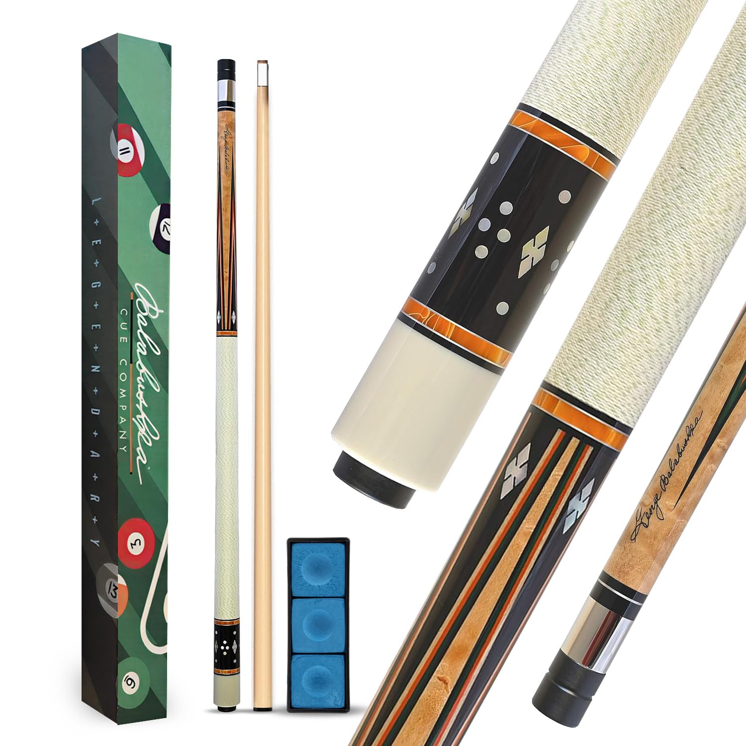 Amazon.co.jp: Balabushka GB-23 プールキュー エボニースプライス付き