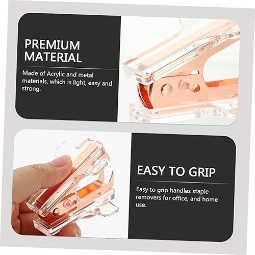 Miniatura 6 de Ciieeo Removedor de grapas de alta resistencia, herramienta ergonómica para uso eficiente en la oficina, extractor de grapas portátil multiusos para