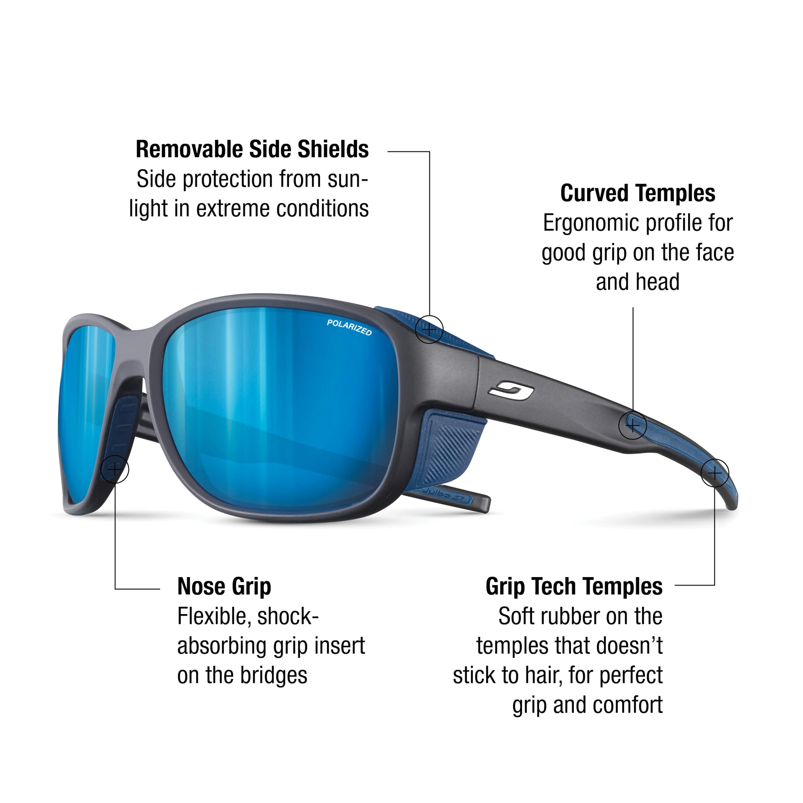 Julbo MONTEBIANCO 2 Lunettes de soleil alpinisme, randonnée, trekking Adulte Mixte