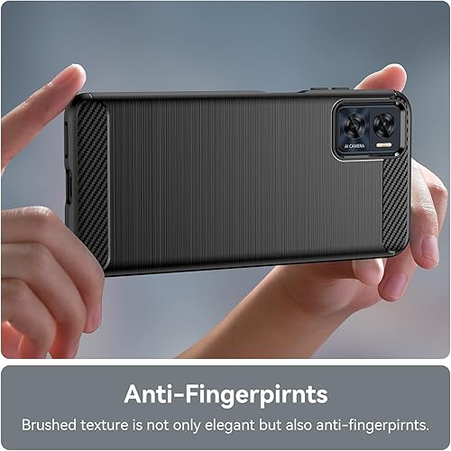 Miniatura 7 de Osophter Funda para Moto E22, funda para Moto E22i con 2 protectores de pantalla de absorción de golpes, goma TPU flexible, cubierta protectora para