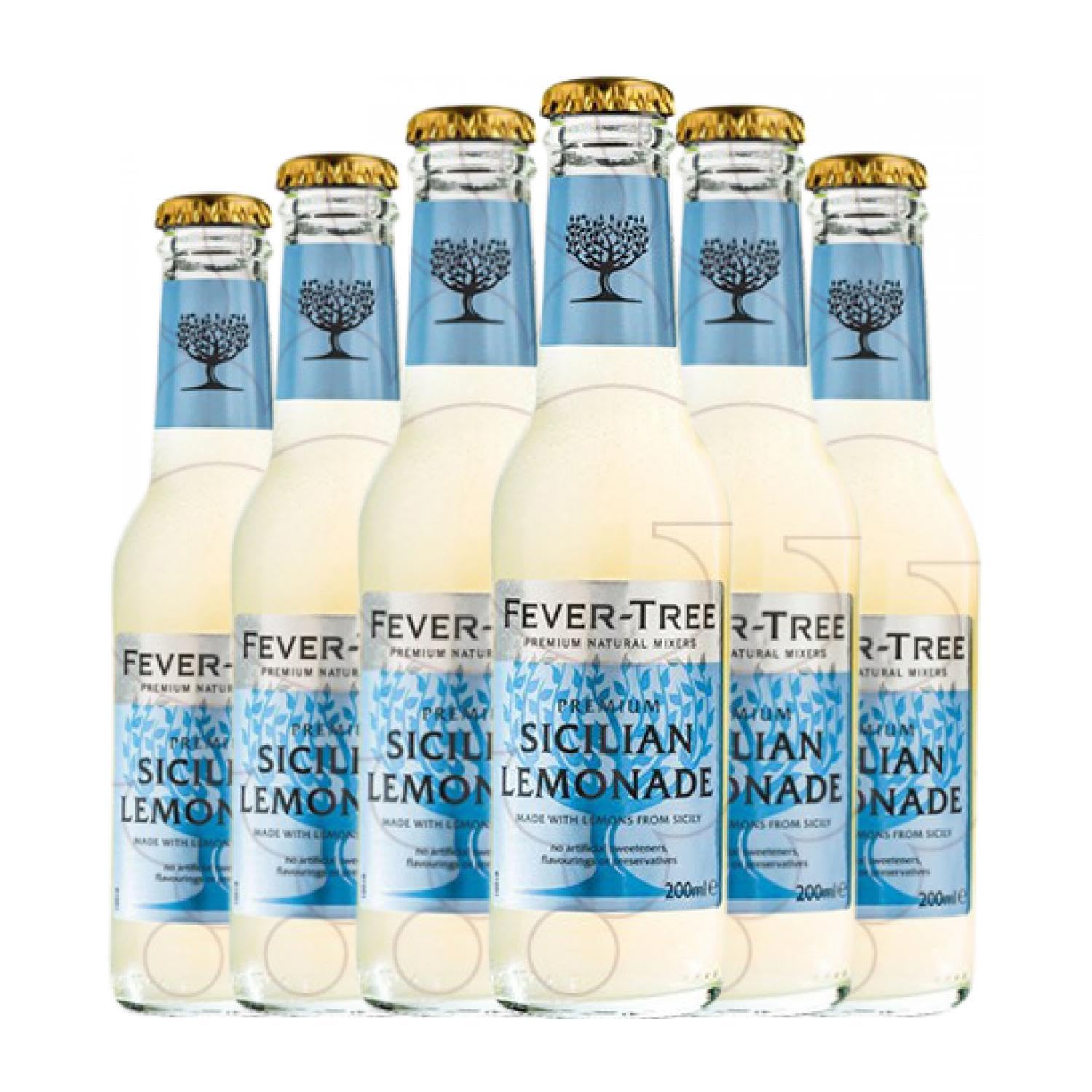Fever-Tree Sicilian Lemonade Botellín 20 cl, Caja de 6