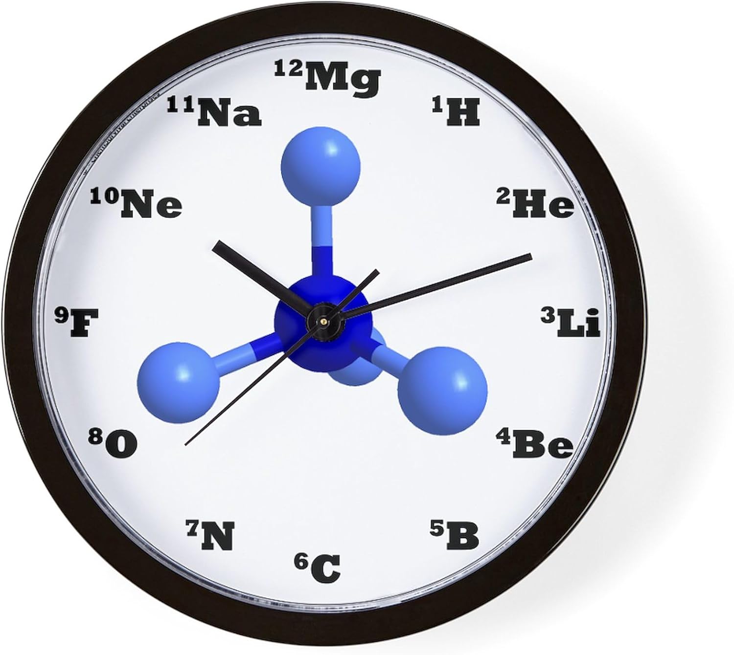 CafePress Elements Clock Blue 10" Wall Clock for Livingroom, Kitchen, or Office