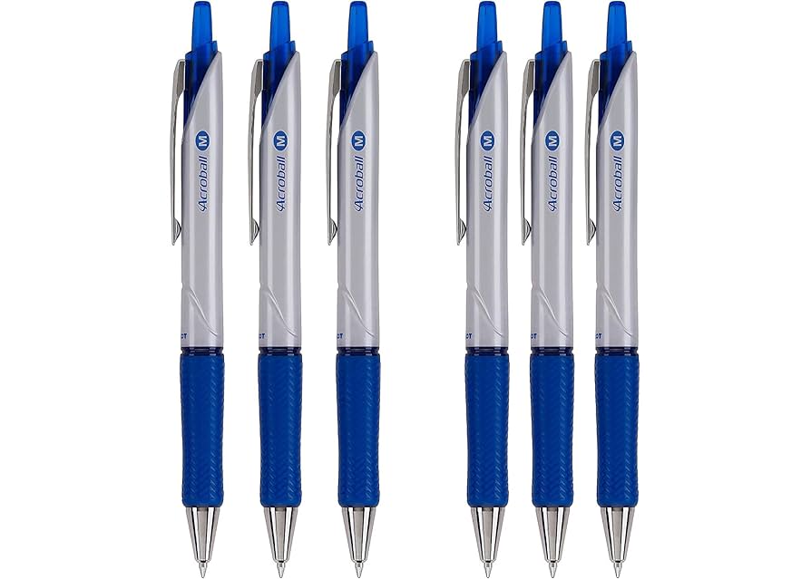 筆記具 PILOT ACRODRIVE Limited-Edition BLUE PILOT Acro Drive Ballpoint Pen,Black Ink,Non-slip Grip for