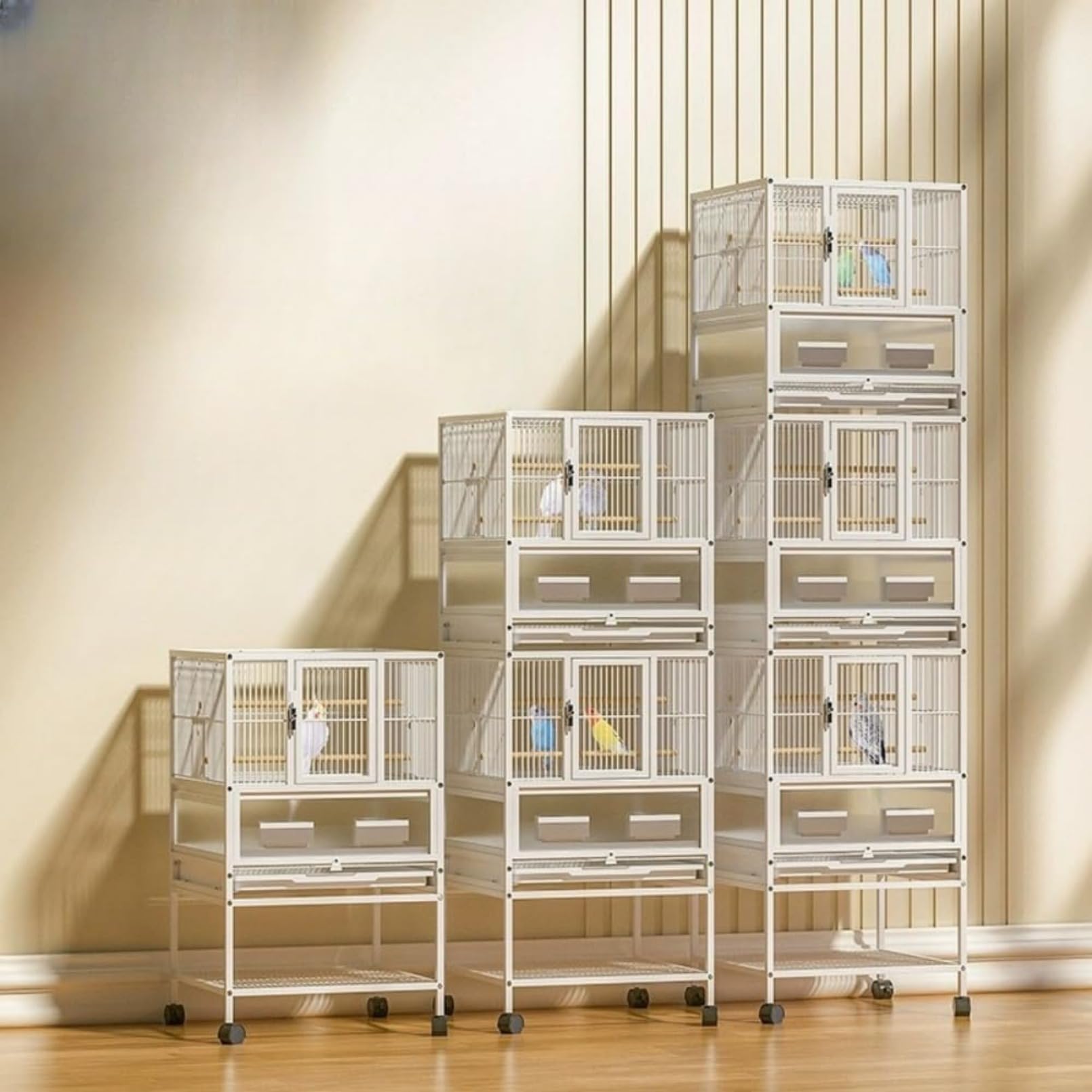 Amazon | 鳥かご 大型のインコケージ金属オウムバードケージ