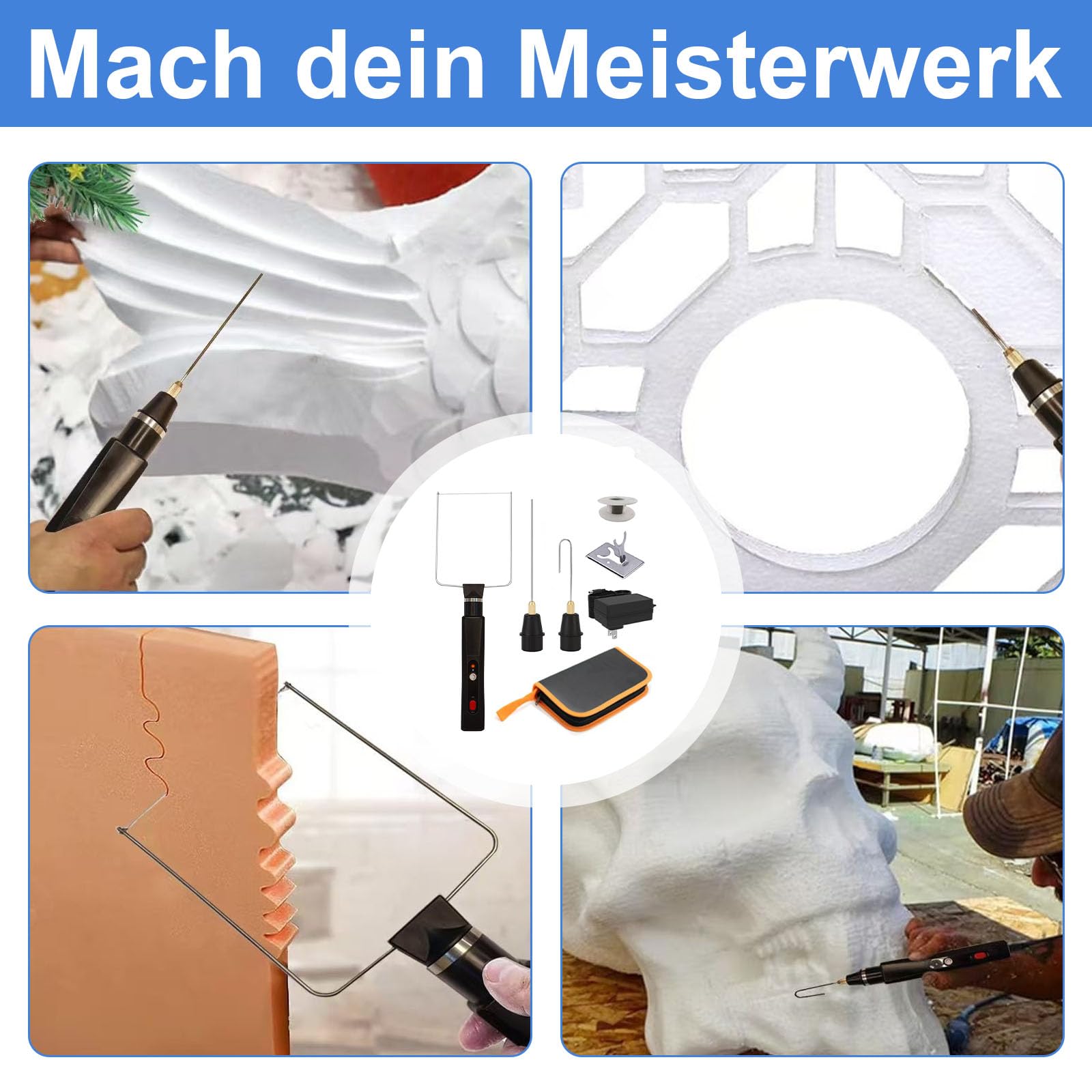 Elektrische Piepschuimsnijder Aolawco - 3-in-1 Hittedraadsnijder Met Reserve Draad Voor Het Snijden Van Schuim Piepschuim Snijder Zelf Maken