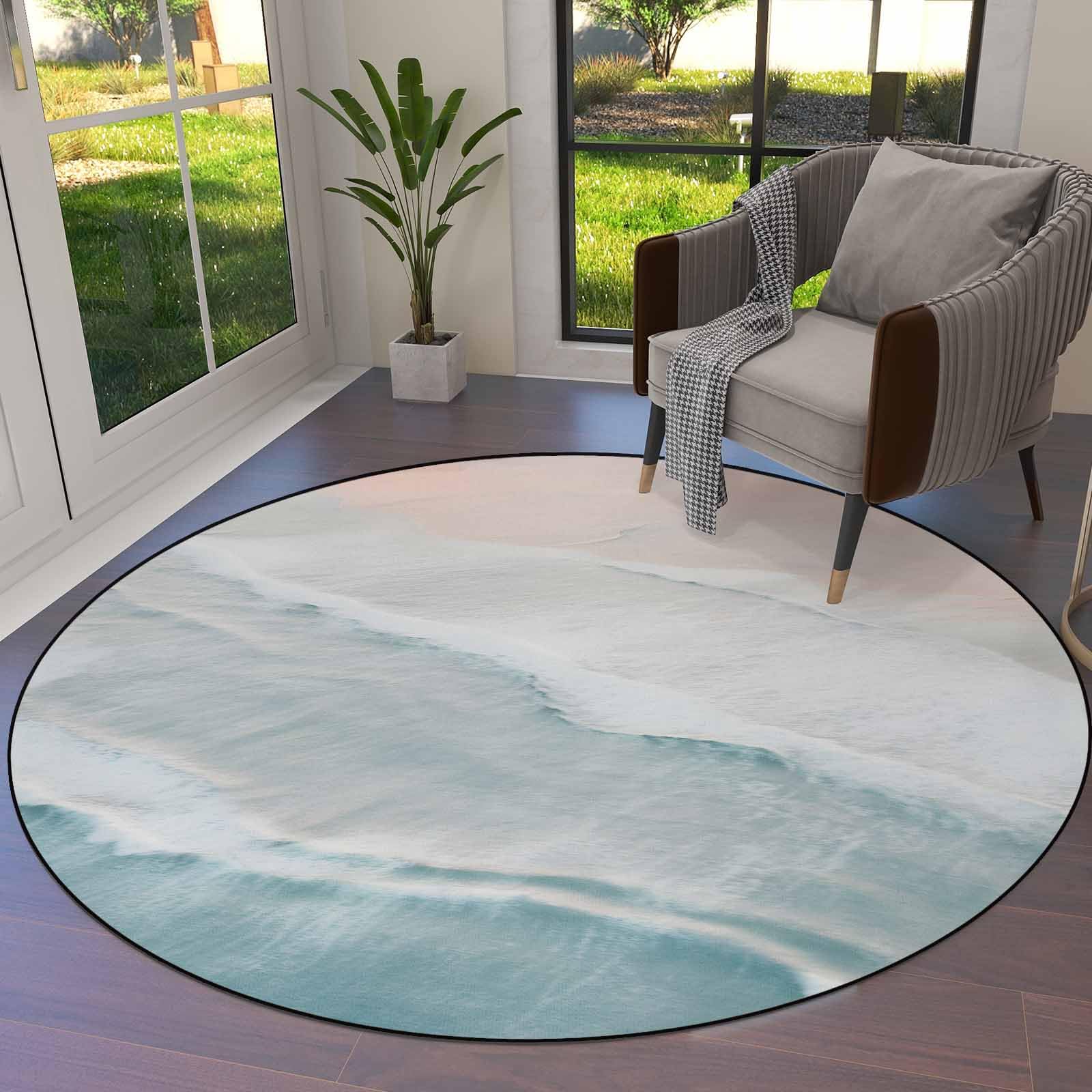 ラグ・カーペット round beach rug Amazon.com: Summer Beach Round Area Rugs for Living Room/Bedroom