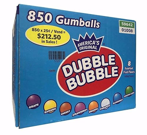 Dubble Bubble Gumballs de frutas, 14.6 libras, 233.6 onzas disponible en Yaxa Colombia