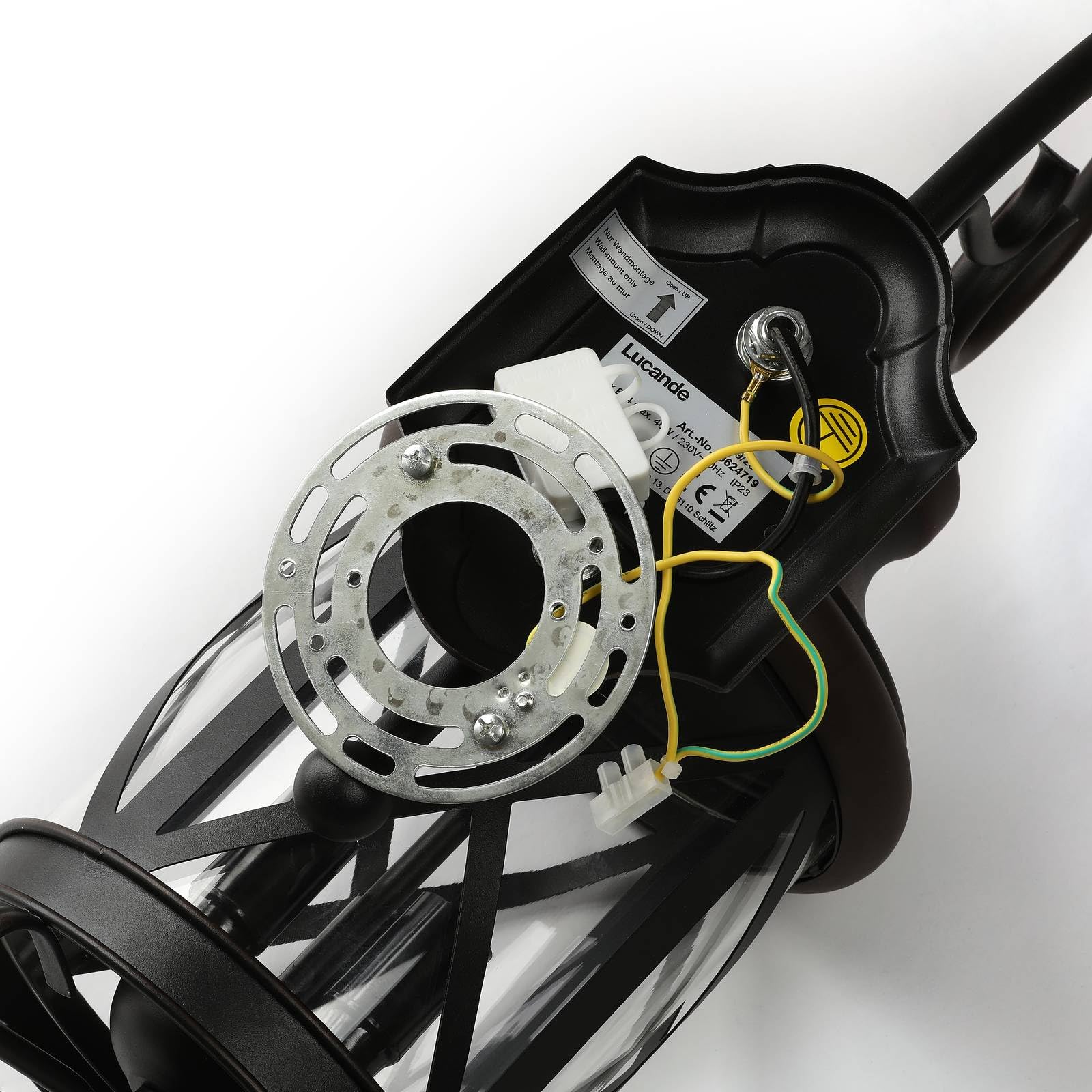 Lindby Wandlampe außen Laterne rostfarben, Aussenwandleuchte IP23 3x E14 max. 40W ohne Leuchtmittel Außenleuchte Hauswand Wandleuchte aussen