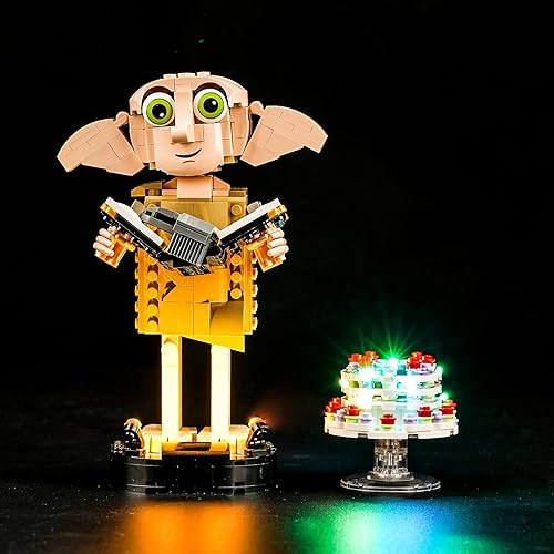 BrickBling Luz LED compatible con Lego Dobby The House-Elf 76421, juego de juguetes de construcción, luces creativas compatibles con Lego 76421, no