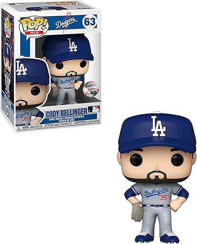 Funko Pop! MLB Dodgers - Cody Bellinger (uniforme de carretera) multicolor, 3.75 pulgadas
