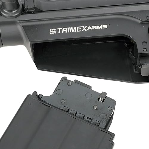 Miniatura 6 de Rifle de aire .177 0.42 oz alimentado con CO - Semi-automático, cargador de 18 rondas, libre de acero de 0.177 in bb 3000 unidades - Trimex