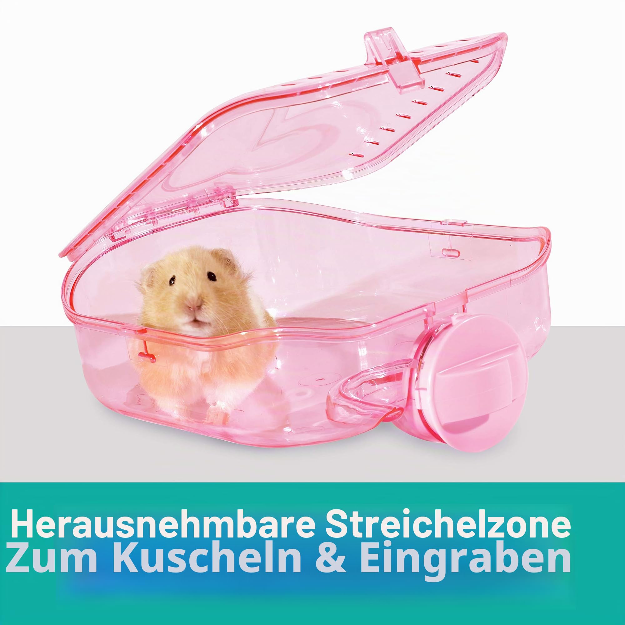 Kaytee CritterTrail Pink Habitat für Haustiermäuse, Zwerghamster, Hamster oder Rennmäuse